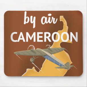 Cameroon Vintage Travel Poster Mousepad