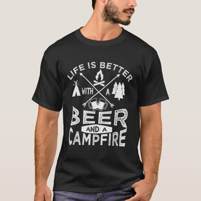 Camg Beer Campfire Zent T-Shirt (Vorderseite)