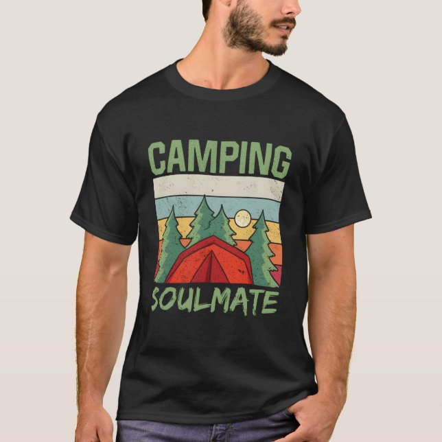 Camg Soulmate Camp Campfire Camper Campsite T-Shirt (Vorderseite)