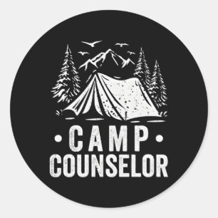 Camg Worker Camp Employeer Camper Counselor Runder Aufkleber