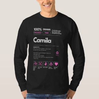 Camila Name Geschenk für Frauen Camila Sarcastic N T-Shirt