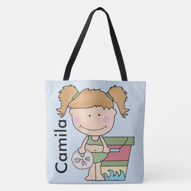 Camila personalisierte Strand-Tasche (Vorderseite)