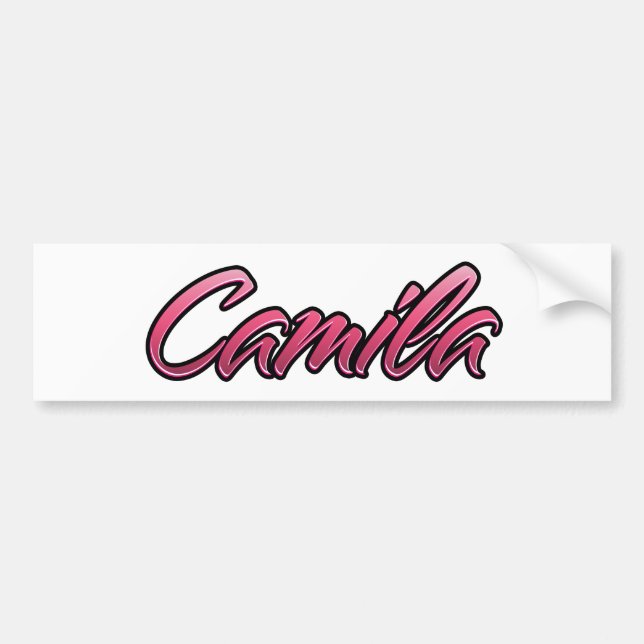 Camila verblasst pink Aufkleber Sticker Autoaufkleber (Vorne)
