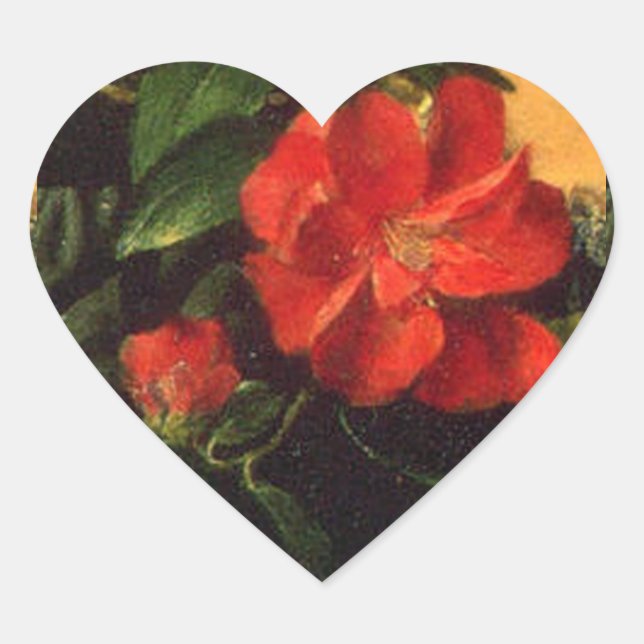 Camilias wählen Herz-Aufkleber (Vorderseite)