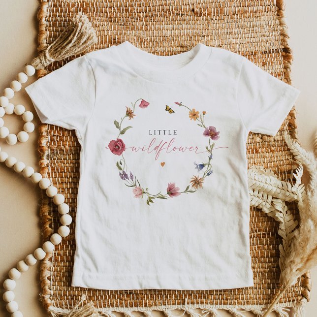 CAMILLA Butterfly Wildblume Girl Baby T-shirt (Von Creator hochgeladen)