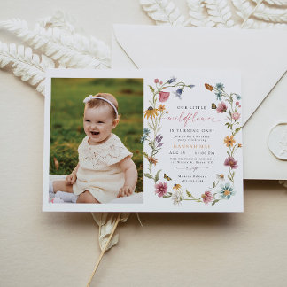 CAMILLA Butterfly Wildblume Girl Einladung