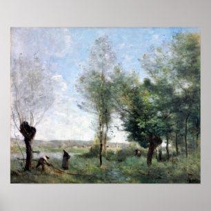 Camille Corot Souvenir of Coubron Poster