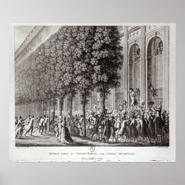 Camille Desmolins spricht im Palais Poster (Vorne)