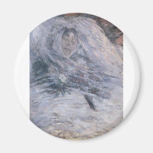 Camille Monet auf ihrem Sterbebett (1879) Magnet