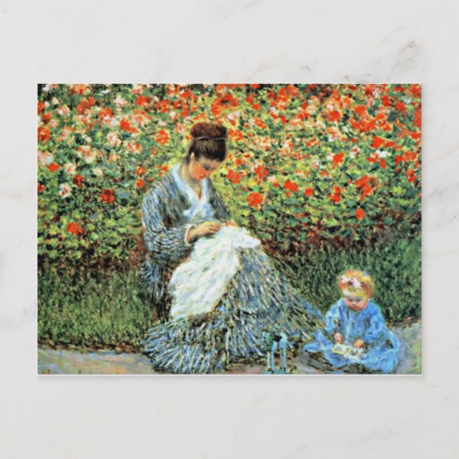 Camille Monet & Child Mother Day Postkarte (Vorderseite)