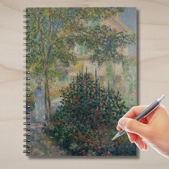 Camille Monet im Garten Argenteuil Notizblock (Von Creator hochgeladen)