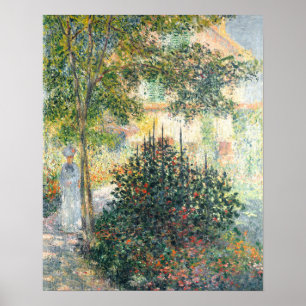 Camille Monet im Garten in Argenteuil (1876) Poster