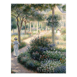 Camille Monet im Garten in Argentinien Fotodruck