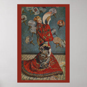 Camille Monet in japanischem Kostüm von Claude Mon Poster
