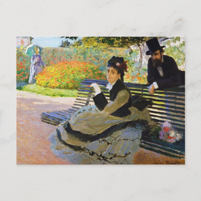 Camille Monet on the Garden Postkarte (Vorderseite)