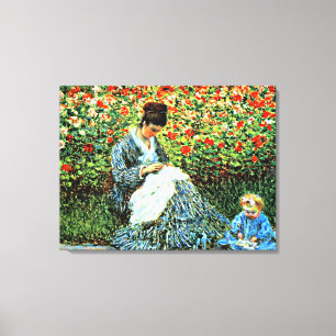 Camille Monet und Child Leinwanddruck