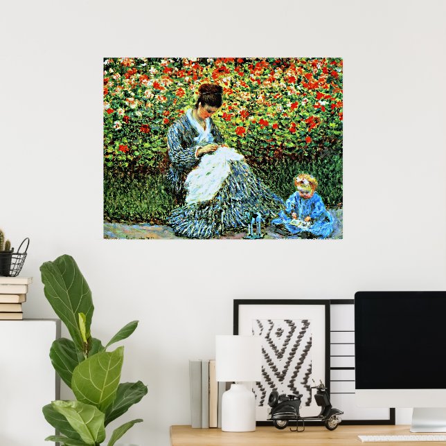 Camille Monet und Child Poster (Heimbüro)