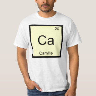 Camille Name Chemistry Element Periodic Table T-Shirt