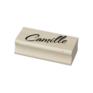 Camille Name dekorative Skripte Schriftart Buchsta Gummistempel