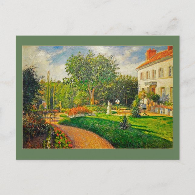 Camille Pissaro Garden von Les Maturins Postkarte (Vorderseite)
