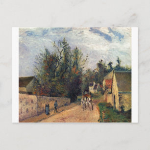 Camille Pissaro - Kutsche, Route d'Enery 1877 Pfer Postkarte