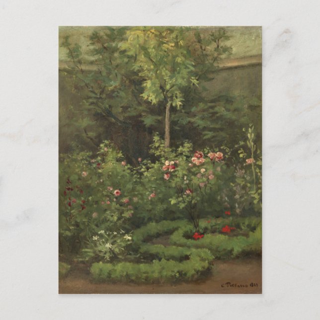 Camille Pissarro A Rose Garden Postkarte (Vorderseite)