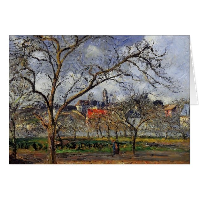 Camille Pissarro- auf Obstgarten in Pontoise im (Vorderseite (Horizontal))