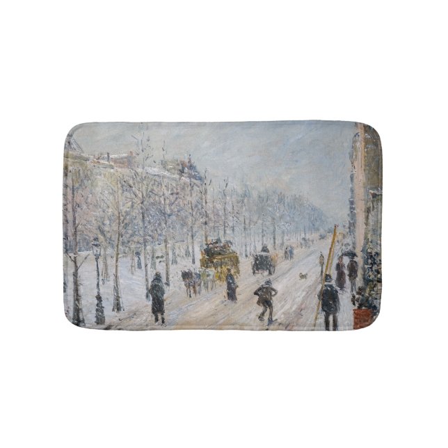 Camille Pissarro - Äußere Boulevards, Schneeeffekt Badematte (Vorderseite)