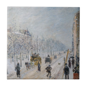 Camille Pissarro - Äußere Boulevards, Schneeeffekt Fliese