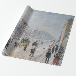 Camille Pissarro - Äußere Boulevards, Schneeeffekt Geschenkpapier