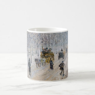 Camille Pissarro - Äußere Boulevards, Schneeeffekt Kaffeetasse