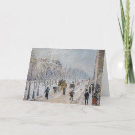 Camille Pissarro - Äußere Boulevards, Schneeeffekt Karte