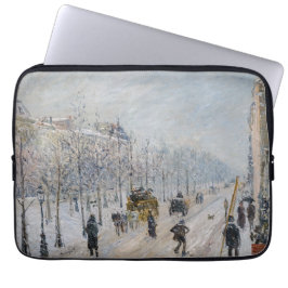Camille Pissarro - Äußere Boulevards, Schneeeffekt Laptopschutzhülle