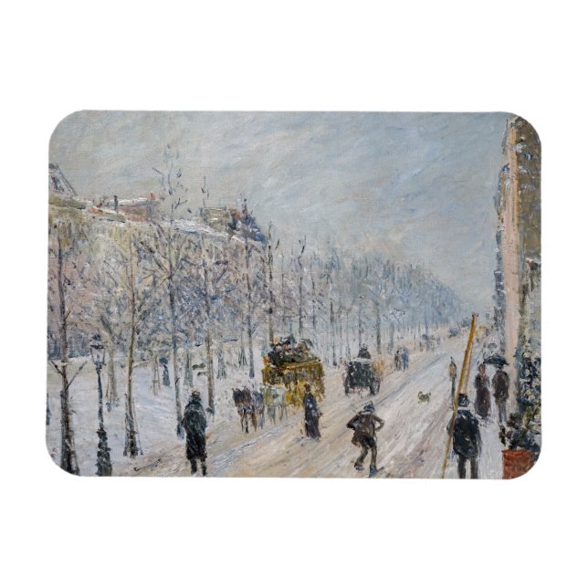 Camille Pissarro - Äußere Boulevards, Schneeeffekt Magnet (Horizontal)