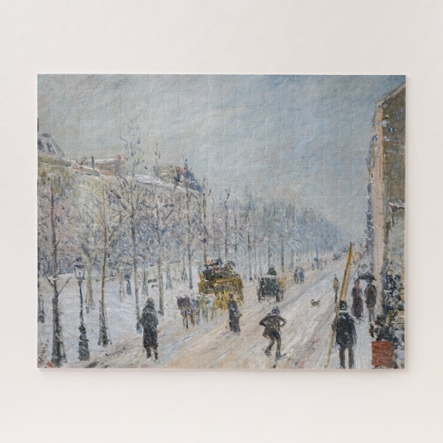 Camille Pissarro - Äußere Boulevards, Schneeeffekt Puzzle (Horizontal)