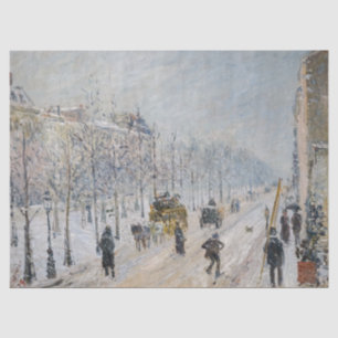 Camille Pissarro - Äußere Boulevards, Schneeeffekt Seidenpapier