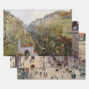 Camille Pissarro - Auswahl der Meisterwerke Geschenkpapier Set