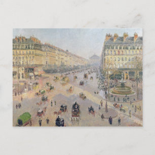 Camille Pissarro   Avenue de L'Opera, Paris Postkarte