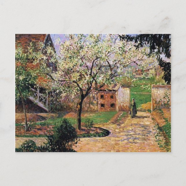Camille Pissarro- Blütenpflanze, Eragny Postkarte (Vorderseite)