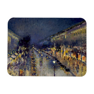 Camille Pissarro - Boulevard Montmartre bei Nacht Magnet