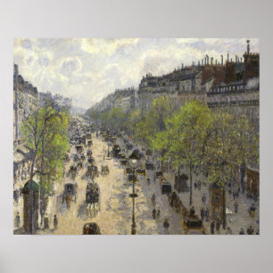 Camille Pissarro - Boulevard Montmartre, Frühjahr Poster
