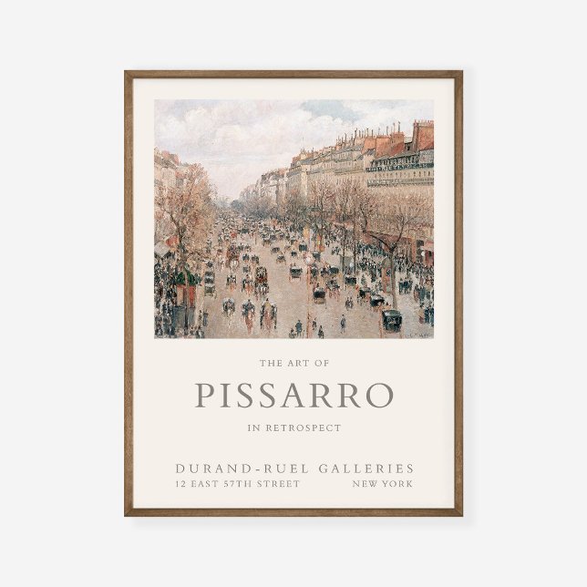 Camille Pissarro Boulevard Montmartre Kunstmuseum Poster (Von Creator hochgeladen)