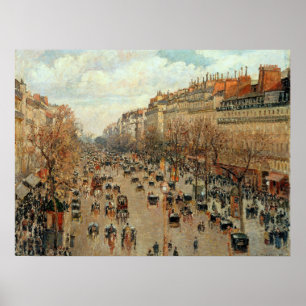 Camille Pissarro Boulevard Montmartre Malerei Poster