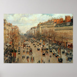 Camille Pissarro Boulevard Montmartre Malerei Poster