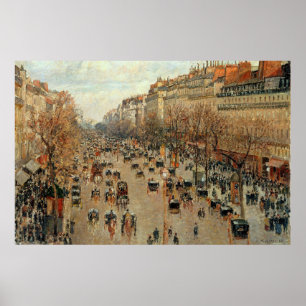 Camille Pissarro Boulevard Montmartre Malerei Poster