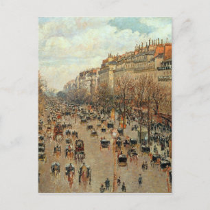 Camille Pissarro Boulevard Montmartre Malerei Postkarte