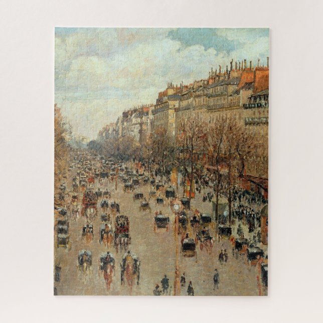 Camille Pissarro Boulevard Montmartre Malerei Puzzle (Vertikal)