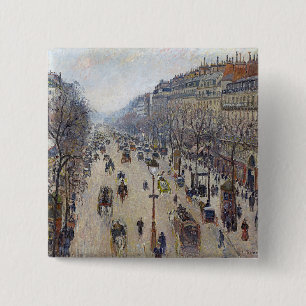 Camille Pissarro - Boulevard Montmartre, Morgen Button