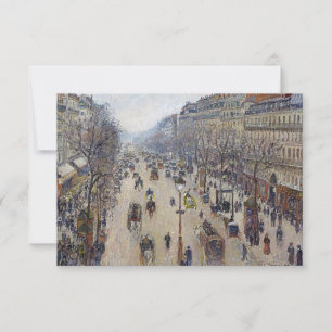 Camille Pissarro - Boulevard Montmartre, Morgen Dankeskarte