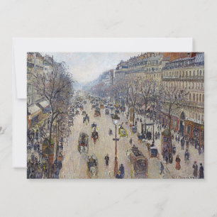 Camille Pissarro - Boulevard Montmartre, Morgen Einladung